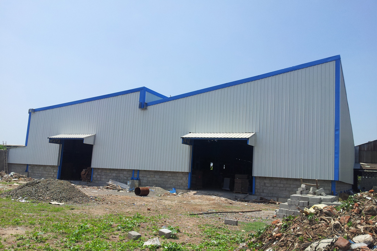 Warehouse Shed in Chennai,Peb Structure Fabrication and Erection in Chennai